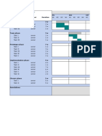 Project Timeline Marine Theme