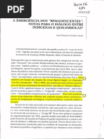 ARRUTI, José Maurício Andion. a Emergência Dos Remanescentes Notas Para o Diálogo Entre Indígenas e Quilombolas