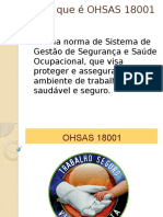 O Que É OHSAS 18001