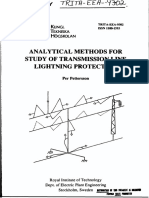 Analytical Methods For Study of Transmission Line Lightning Protection