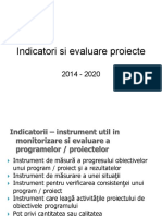 Indicatori Si Evaluare Proiecte