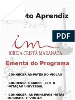 Projeto Aprendiz - vIOLÃO