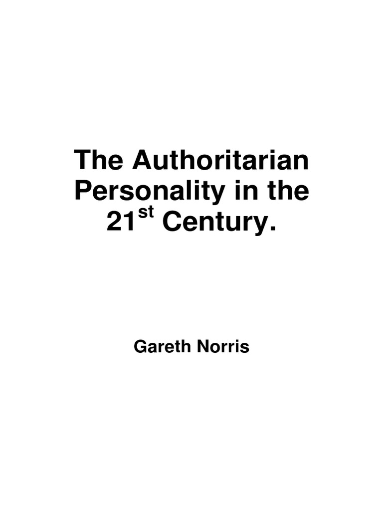 Adorno Authoritarian Personality PDF PDF Fascism Authoritarianism
