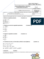 Prueba sumativa Raíces- Fila B