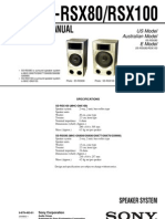 Sony SSRSX-80 Service Manual