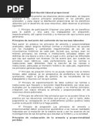 Principios del Derecho Laboral