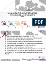 Arquitectura Empresarial y Marco de Referencia