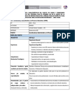 PERFILES, CARACTERÍSTICAS Y CONDICIONES DEL CARGO PARA LAS II.EE JEC