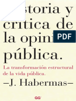Historia y Critica de La Opinion Publica Habermas Jurgen PDF