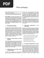 Piano Pedagogy