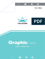 Huion Graphic Tablet User Manual (Win) PDF
