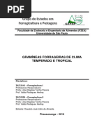 Apostila Gramíneas Forrageiras de Clima Temperado e Tropical