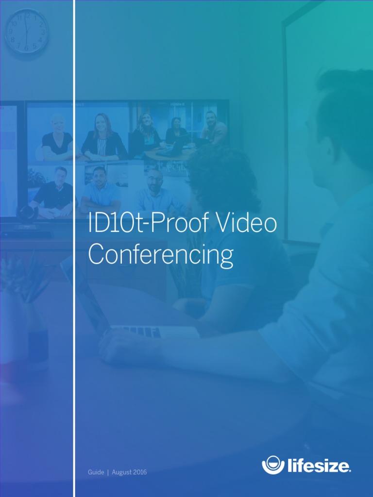 ID10t Proof Video Conferencing PDF Conference Call Videotelephony