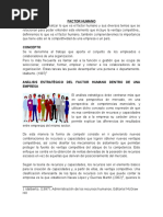 Ventaja Competitiva, Factor Humano