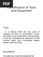 Classification of Tools and Equipment.pptx
