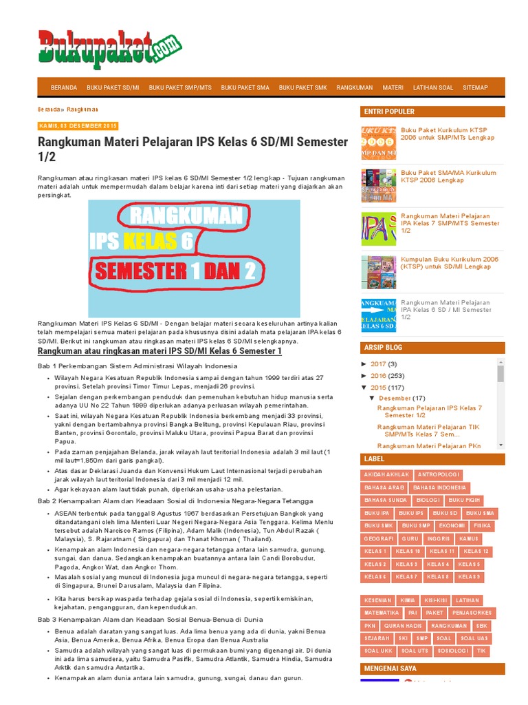 Rangkuman Materi Pelajaran IPS Kelas 6 SD_MI Semester 1_2.pdf
