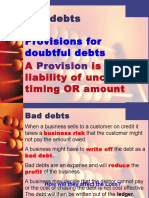 Bad Debts and Provision For Doubtful Debt