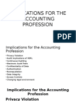 Implications For The Accounting Profession
