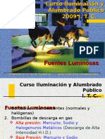 Clase 2. Fuentes Luminosas y Niveles de Iluminancia