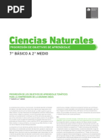 Progresion de OA 7 A 2 Ciencias Naturales