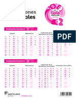 Solucionario Evaluaciones Bimestrales