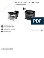 Laserjet Professional P1560 and P1600: Printer Series/Serie D'Imprimantes