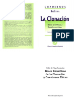 De Felipe 1999 Clonacion Ciencia y Etica PDF