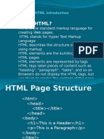 HTML Intro