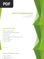 Java Fundamentals