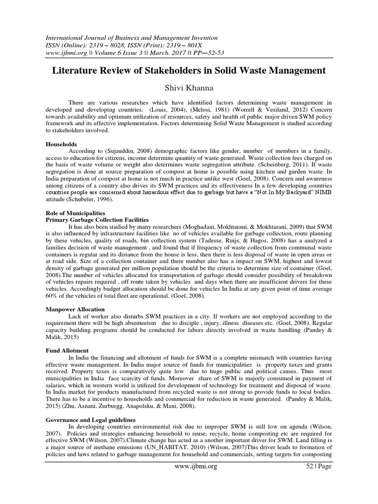 literature-review-of-stakeholders-in-solid-waste-management-pdf