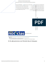 8 Mil 483 Personas Con Pensión 65 en Arequipa