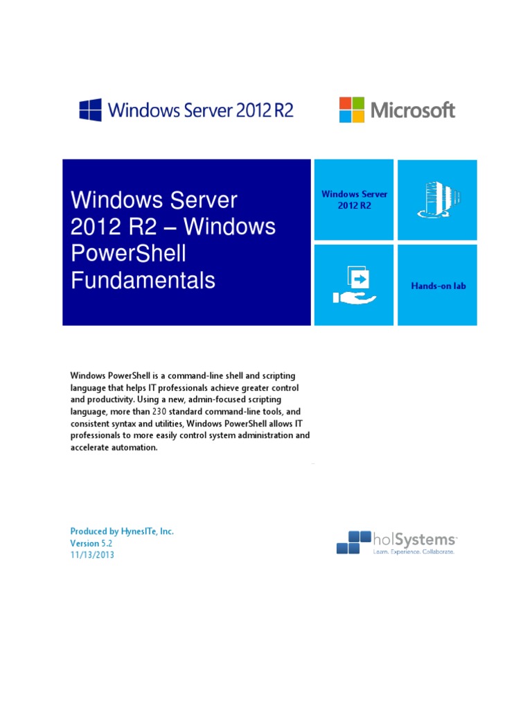 Windows Server 2012R2 - PowerShell | PDF | Array Data Type | Windows ...