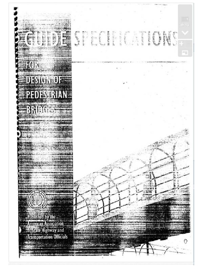 AASHTO LRFD Guide Specifications For The Design Of Pedestrian Bridges 