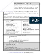 Fme Written Communications Checklist