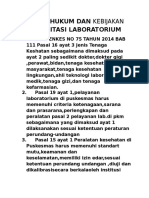 Dasar Hukum Dan Kebijakan Akreditasi Laboratorium