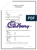 Survey Analysis Questionnaire: Survey Conducted by Rahul Pandey