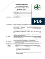 SOP Pengumpulan Penyimpanan Dan Pencarian Kembali Data