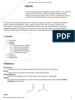 Retrosynthetic Analysis - Wikipedia, The Free Encyclopedia