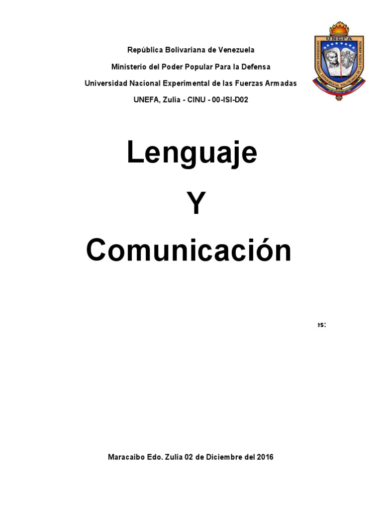 Portada De Trabajo Unefa Venezuela Gobierno Prueba Gratuita