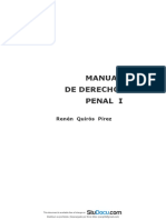 Apuntes Derecho Penal I Manual de Derecho Parte General PDF