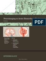 Neuroimaging in Acute Hemorrhage Stroke-REFERAT