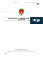 Plan Territorial de Emercencia Del Municipio de Alicante