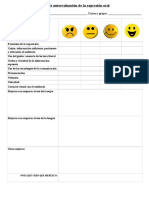 Ficha Autoevaluación de Expresión Oral