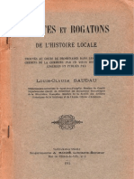 Louis Claude Saudau Miettes Et Rogatons - Extraits