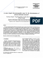 A Micro Liquid Chromatographic Assay for the Determination of Plasma - Unbound Atenolol