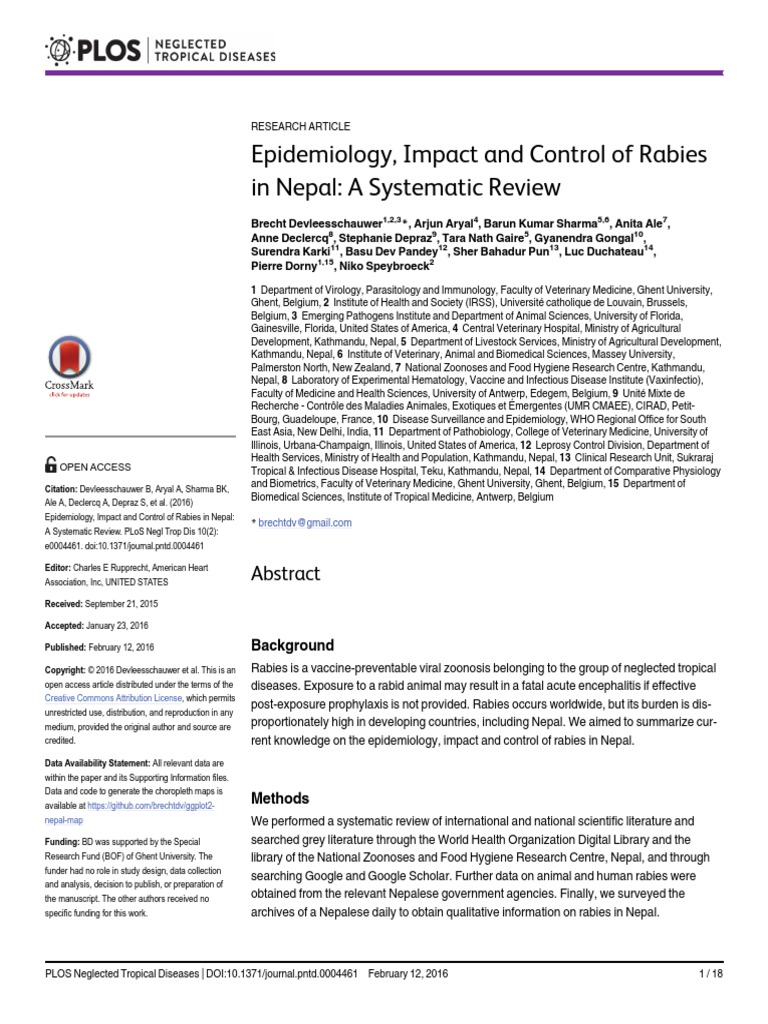 10. Rabies Virus.pdf | Rabies | Epidemiology