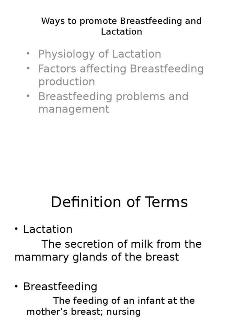 Lactation Lactation Breastfeeding