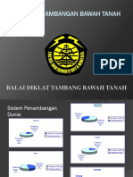 Balai Diklat Tambang Bawah Tanah PDF