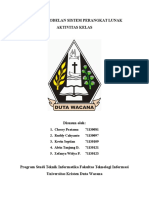 TUGAS PEMODELAN SISTEM PERANGKAT LUNAK (PSPL) Analisa Sistem Aplikasi E-Class UKDW