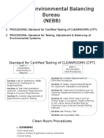 NEBB CPT Standard for Certified Testing of Cleanrooms
